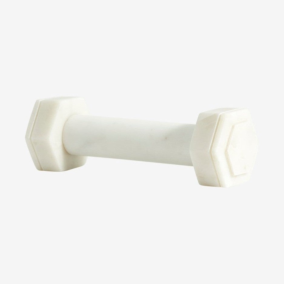 HVAR håndvekt til dekorasjon - l19,5 cm - hvit marmor Nordal DECO ITEMS