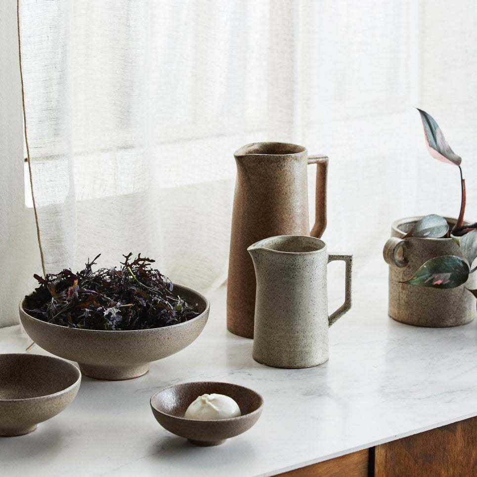 INEZ skål, M - sand Nordal TABLEWARE