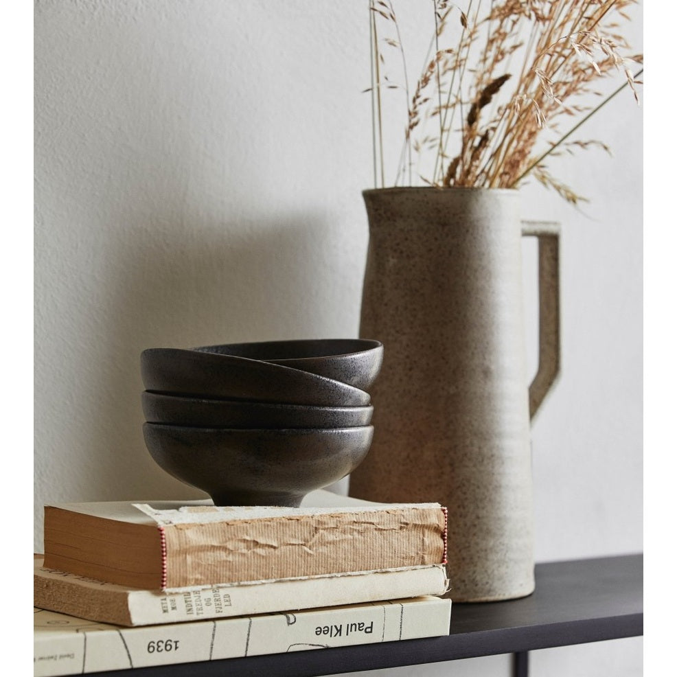 INEZ skål, M - sort Nordal TABLEWARE