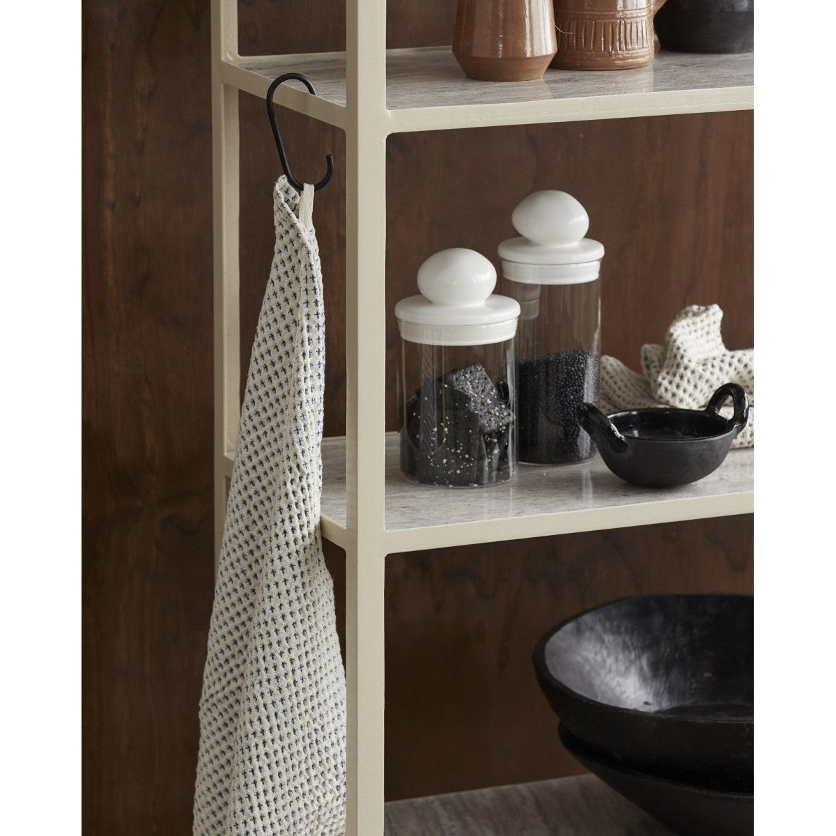 JUNGO reol i jern og marmor - 180x75 cm - sand Nordal CABINETS