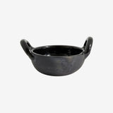 JUNIPER skål med håndtak - sort Nordal TABLEWARE