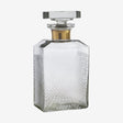 Karaffel i håndledd glass - h23 cm - gull finish - klar Nordal GLASS/JUGS