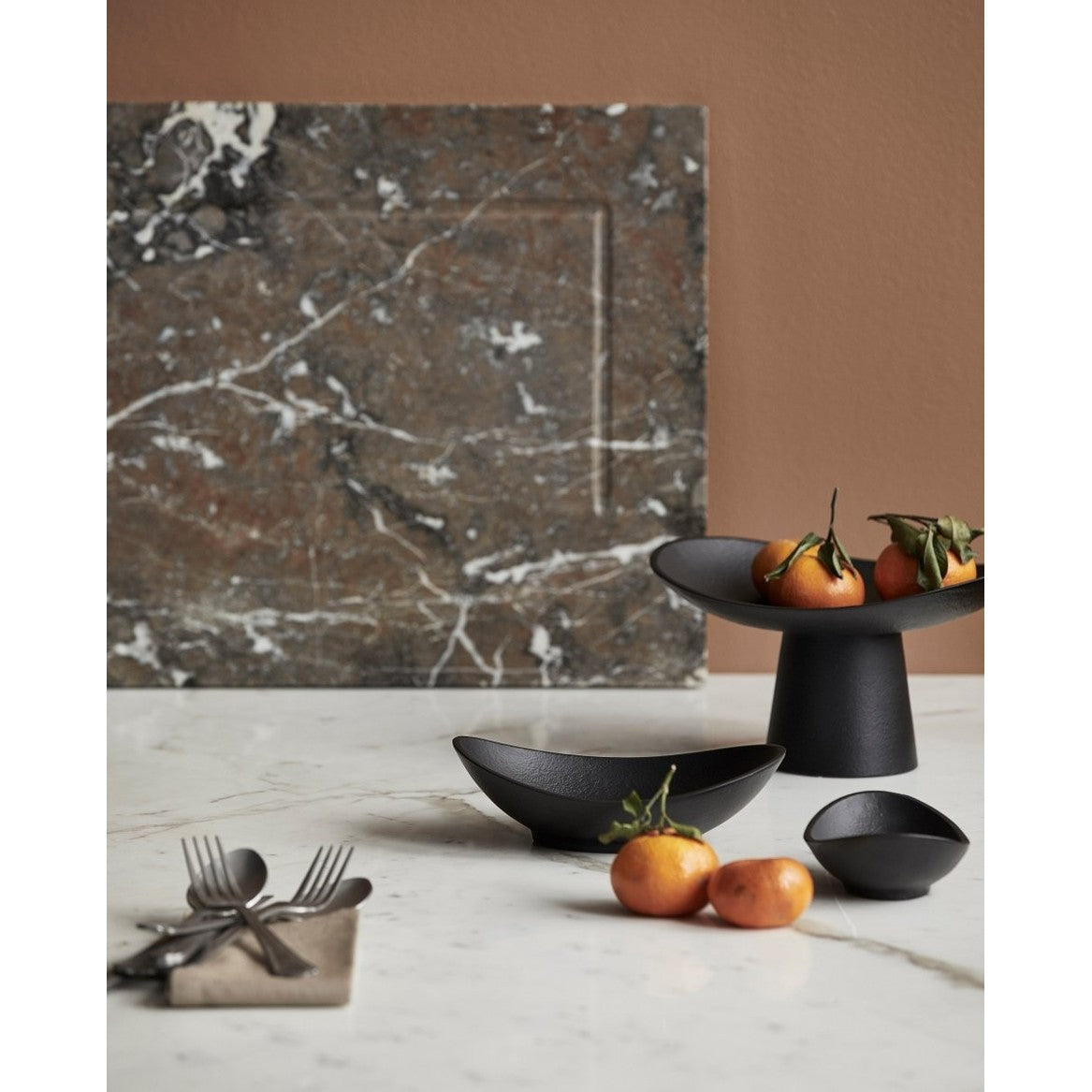 KEPEL skål small - svart Nordal TABLEWARE