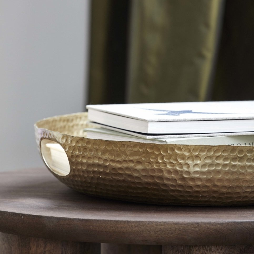 LAIKA aluminium kurv - small - ø51 cm - gull finish Nordal VASEBOWL