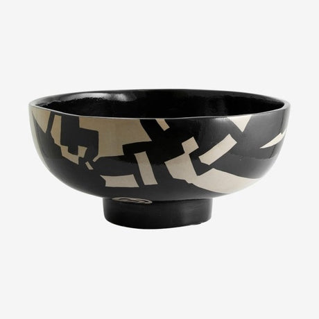 LIPSI dekorasjonskål - svart/sand Nordal DECO ITEMS