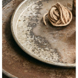 LOMBOK plate i jern, M, antikk - sølv finish Nordal DECO ITEMS