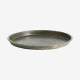 LOMBOK plate i jern, M, antikk - sølv finish Nordal DECO ITEMS