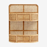 LUCCA hylle i rattan med flet - 70x55 cm - natur Nordal HYLDE+KNAG