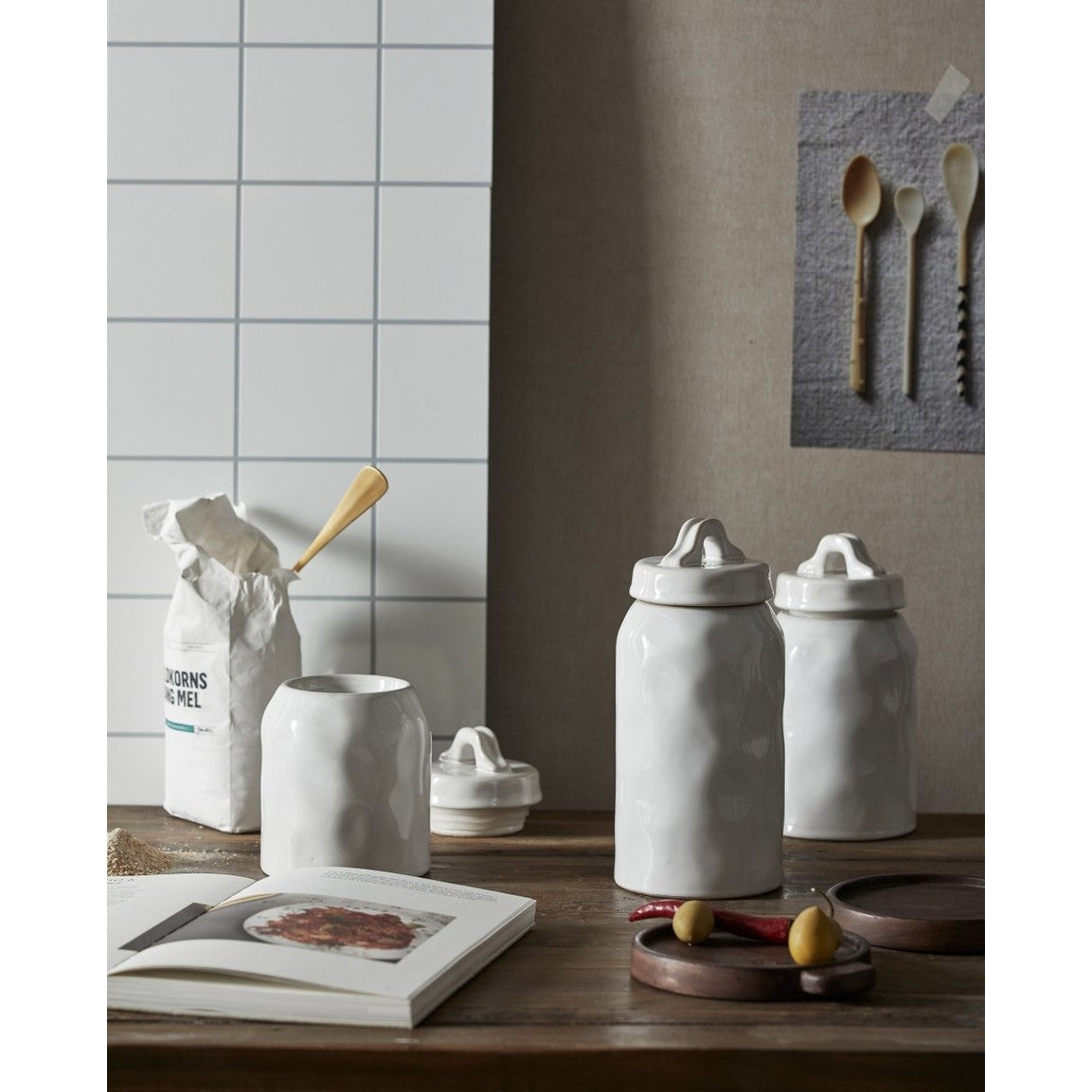 LULO-beholder h23 cm - hvit Nordal TABLEWARE