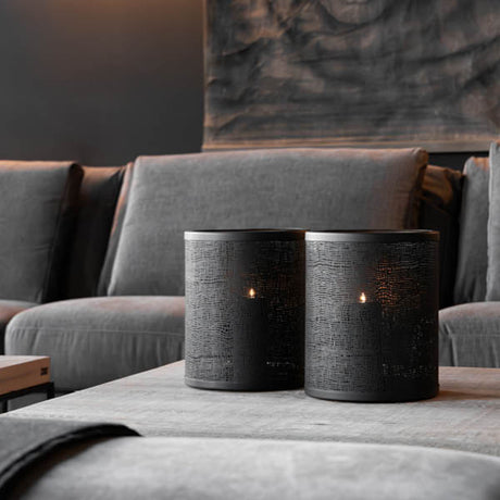 TARANTO Lykta i metall L Artwood Lanterne og lysglass