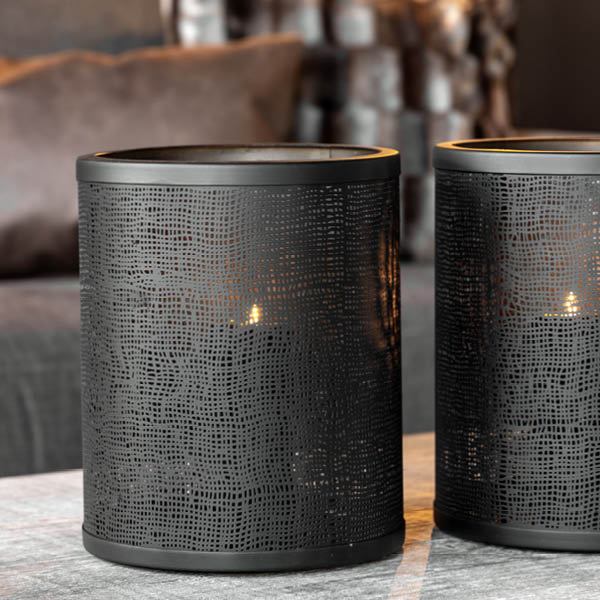 TARANTO Lykta i metall L Artwood Lanterne og lysglass