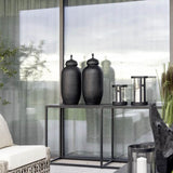 SANTINO OUTDOOR Lykt 35cm Artwood Lanterne og lysglass