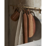 MALO-hylle med 6 kroker - messing Nordal SHELVES