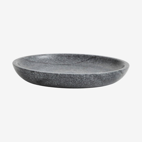MARBLE-plate i marmor - ø17 cm - svart/grå Nordal BATHROOM A
