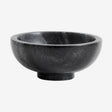 MARBLE skål i marmor - ø13 cm - svart/grå Nordal BATHROOM A