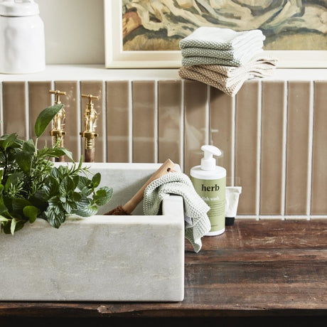 MERGA strødd karklud av bomull - 1 stk - sand Nordal KITCHENTEX