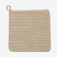 MIRA knittet pottelap i bomull - 1 stk - sand Nordal KITCHENTEX