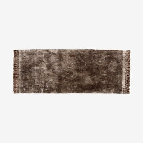 NOBLE tepper med frynser, 75x200 - varm grå Nordal CARPETS