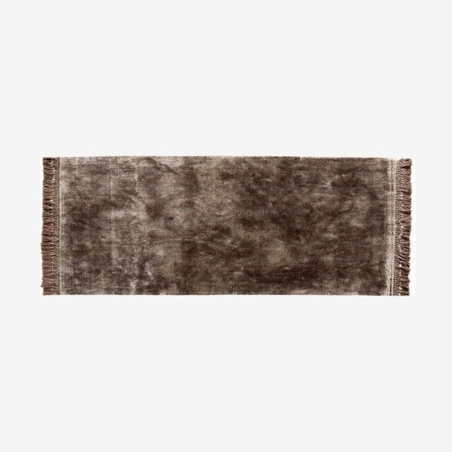 NOBLE tepper med frynser, 75x200 - varm grå Nordal CARPETS