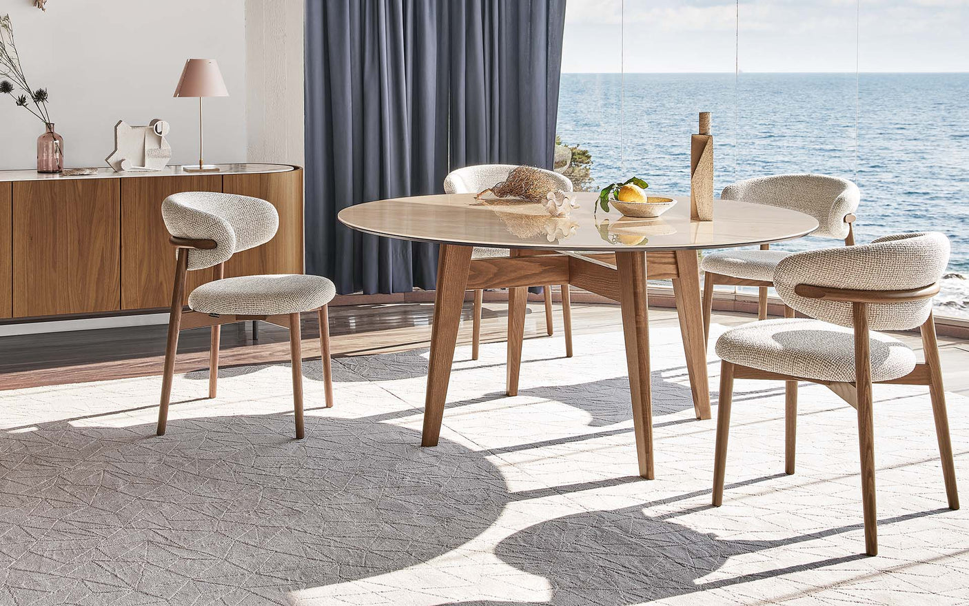 Oleandro Spisestol smoked understell Caligaris Spisestol