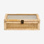CASE rattanboks med glassåpning - 24x37 cm - natur Nordal STORAGE
