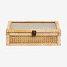 CASE rattanboks med glassåpning - 24x37 cm - natur Nordal STORAGE
