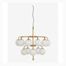 PALMA lysekrone - ø74 cm - messing/hvit Nordal HANG LAMPS