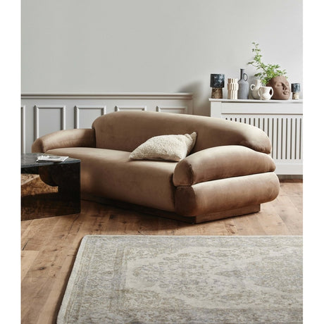 PEARL vevd bomullsmatte - 160x240 - sand/beige Nordal CARPETS