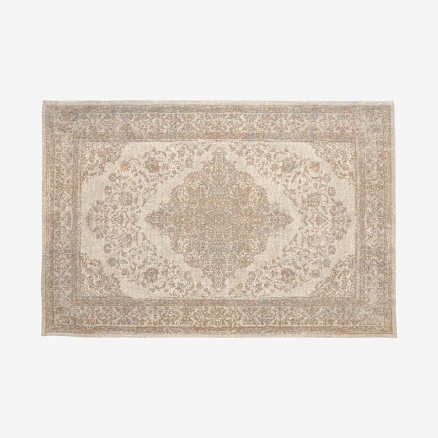 PEARL vevd bomullsmatte - 160x240 - sand/beige Nordal CARPETS