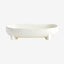 PEMBA keramisk tallerken - stor - 28x17 cm - offwhite Nordal TABLEWARE
