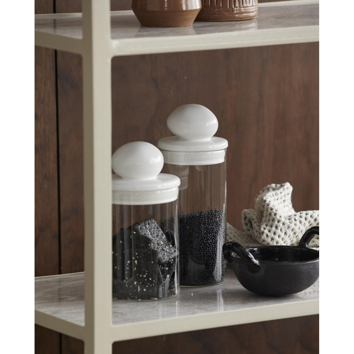 PLUM-lagringsglass med keramisk lokk - klar Nordal STORAGE