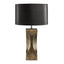 Bordlampe: VEZZANI Antique Brass SHADE CYLINDER LEATHER BLACK - 82-60002-39 fra Artwood - Bildenr: 1