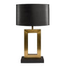 Bordlampe: Arezzo - Bordlampe brass SHADE CYLINDER LEATHER BLACK - 82-60002-39 fra Artwood - Bildenr: 1