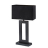 Bordlampe: Venice Black Lampeskjerm L45cm Lin Black / Black fra Homefactory - Bildenr: 1