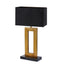 Bordlampe: Venice Brass Lampeskjerm L45 - lin Black / Black fra Homefactory - Bildenr: 4