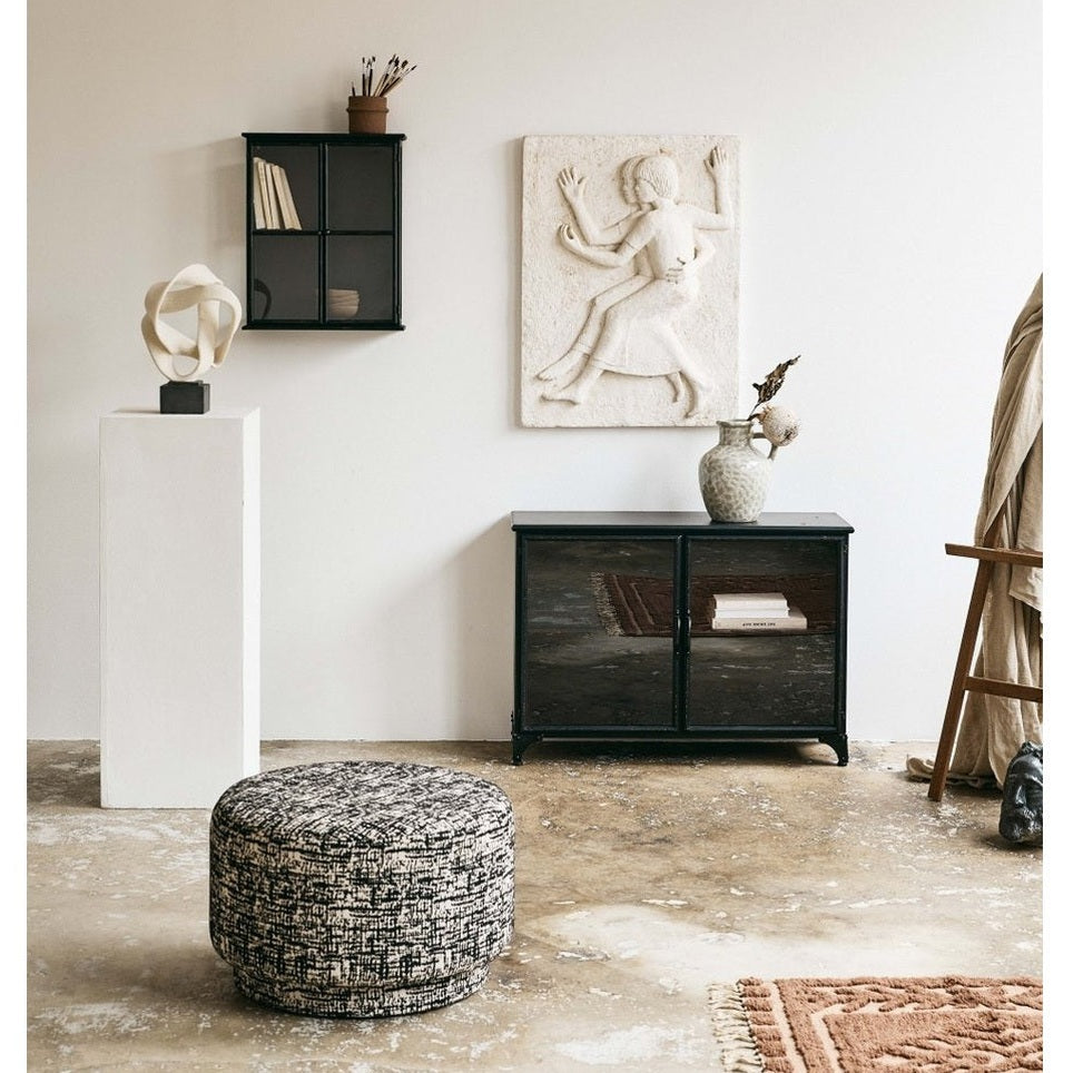 ROSALA skulptur til dekorasjon - h43 cm - svart/hvitt Nordal DECO ITEMS