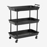 FULDA rullebord av jern - 66x41 - sort Nordal TABLES