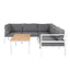 Sofa set Copacabana sett 5 deler - Brasilia bord Venture Design Loungegruppe