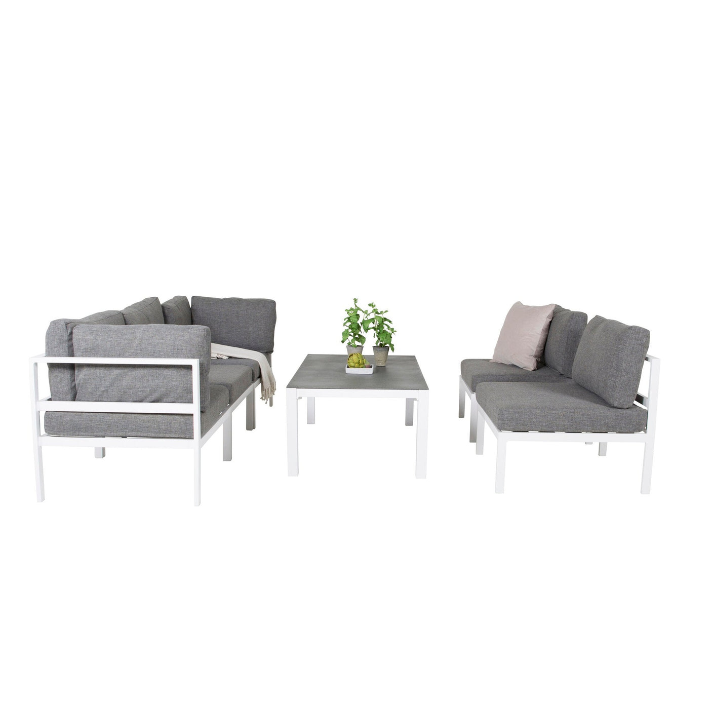 Louge set Copacabana sett 5 deler - Copacabana bord Venture Design Loungegruppe