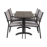 Denver Café Table 120*70 + Copacabana Lenestol Venture Design Spisegruppe