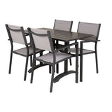Denver Café Table 120*70 + Copacabana Lenestol Venture Design Spisegruppe