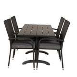 Denver Café Bord 120*70 + Anna Armstol Venture Design Spisegruppe
