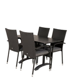 Denver Café Bord 120*70 + Anna Armstol Venture Design Spisegruppe
