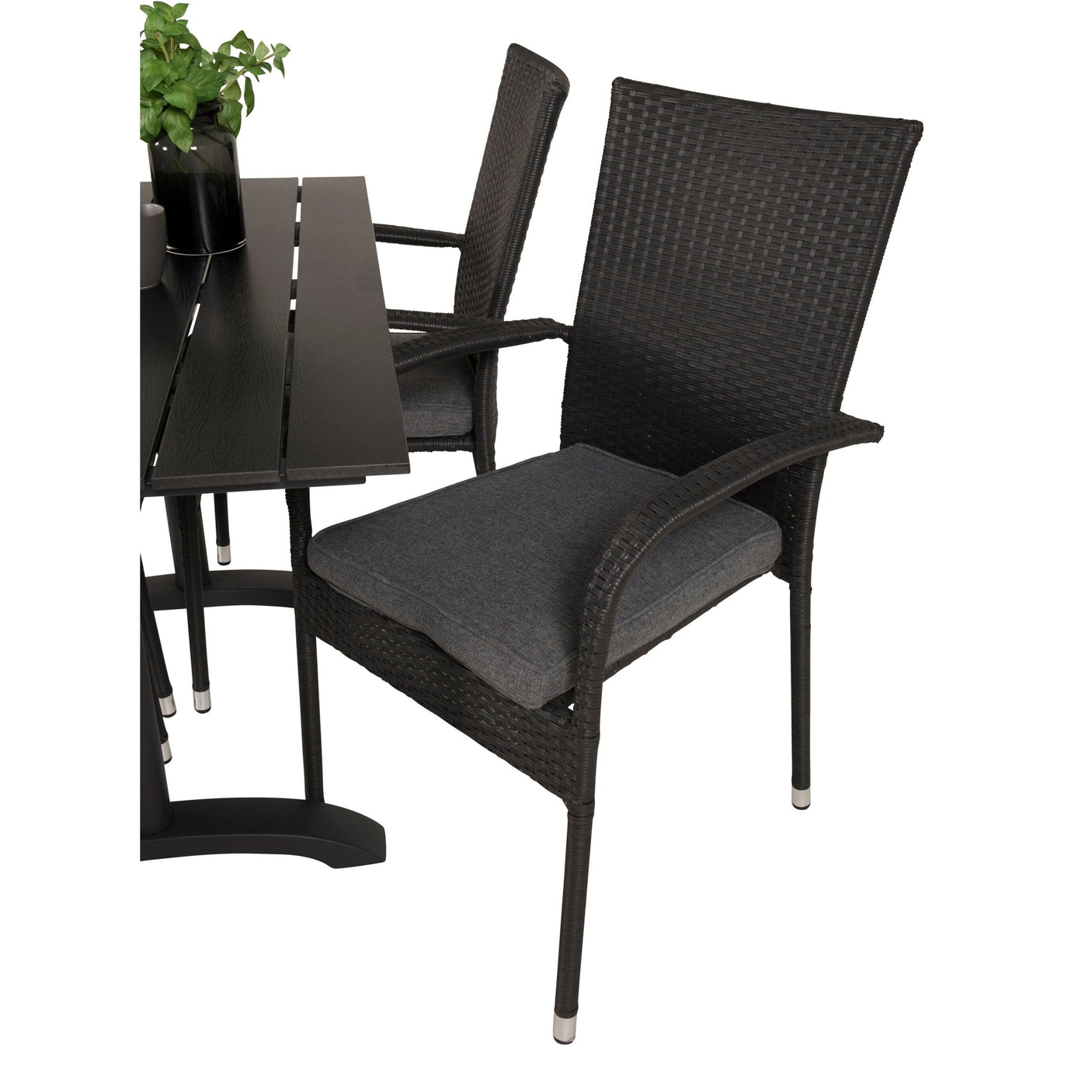 Denver Café Bord 120*70 + Anna Armstol Venture Design Spisegruppe