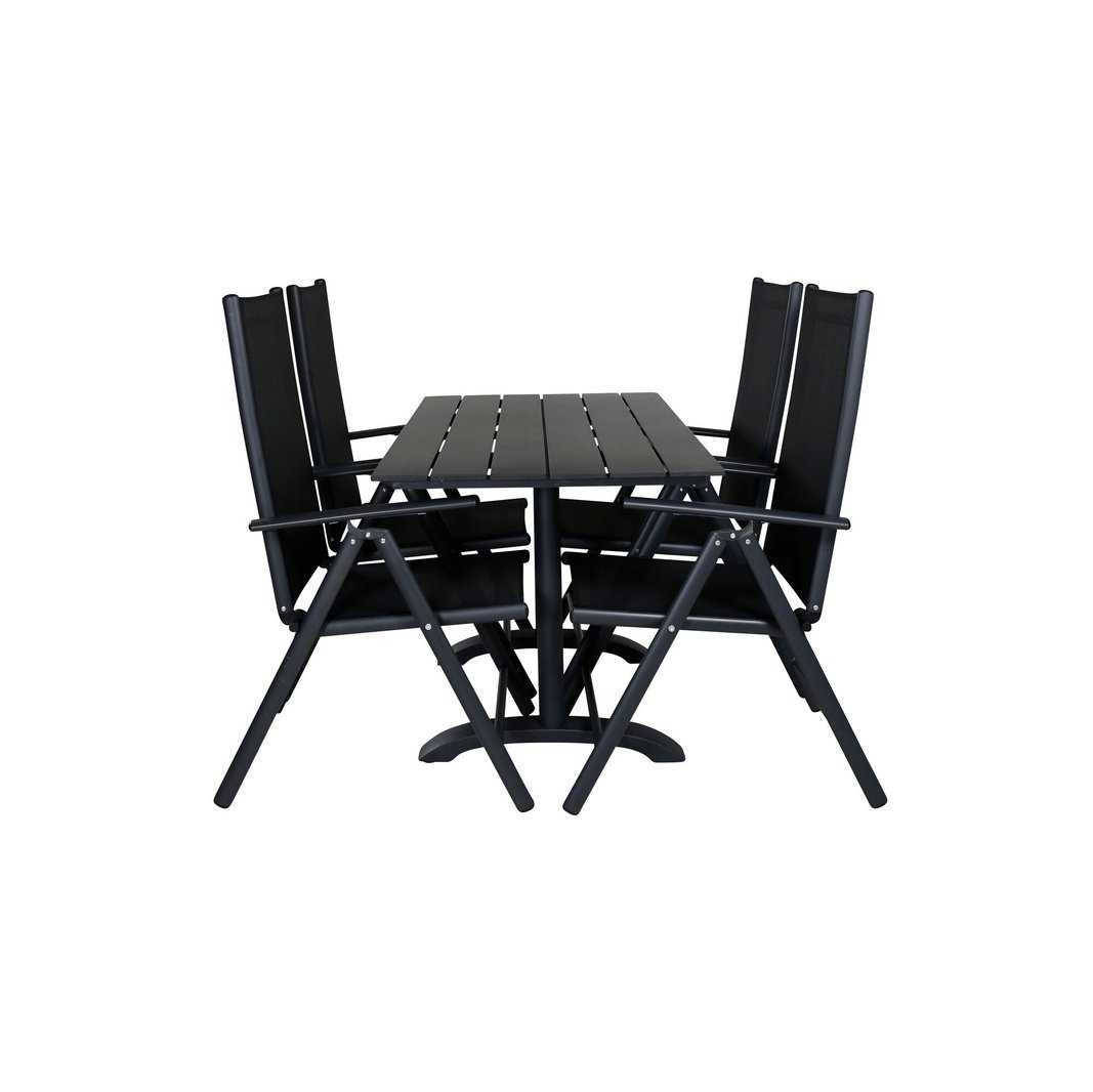 Denver Café bord 120*70 + Break Stol Venture Design Spisegruppe