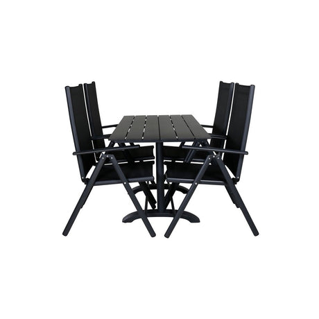 Denver Café bord 120*70 + Break Stol Venture Design Spisegruppe