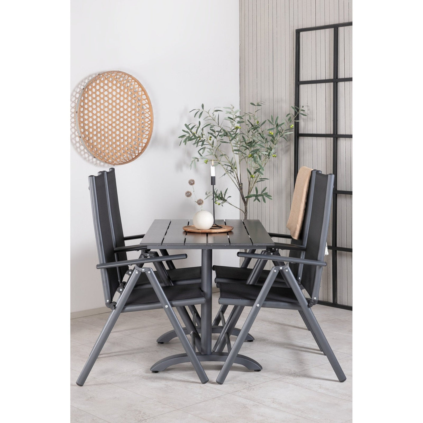 Denver Café bord 120*70 + Break Stol Venture Design Spisegruppe