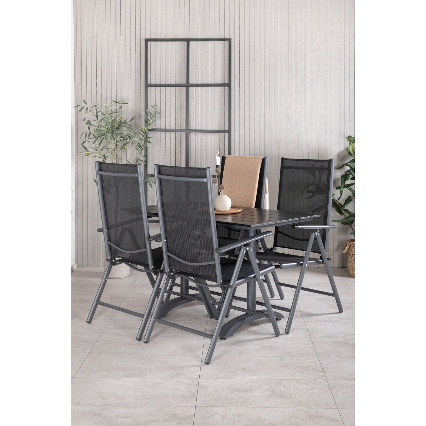 Denver Café bord 120*70 + Break Stol Venture Design Spisegruppe