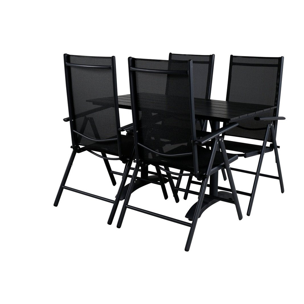 Denver Café bord 120*70 + Break Stol Venture Design Spisegruppe