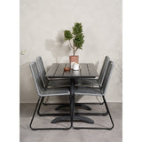 Denver Café Table 120*70 + Lindos spisestoler Venture Design Spisegruppe